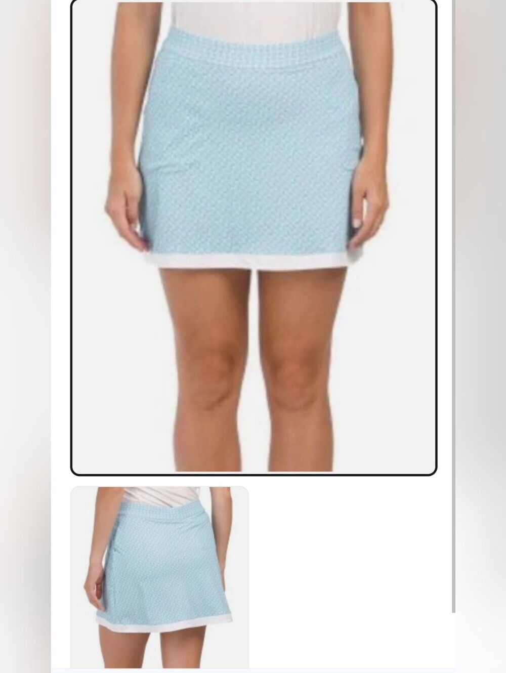 NWT PETER MILLAR Sally Golf Court Skort Spritz Royale Pastel UPF 50 Size M $109